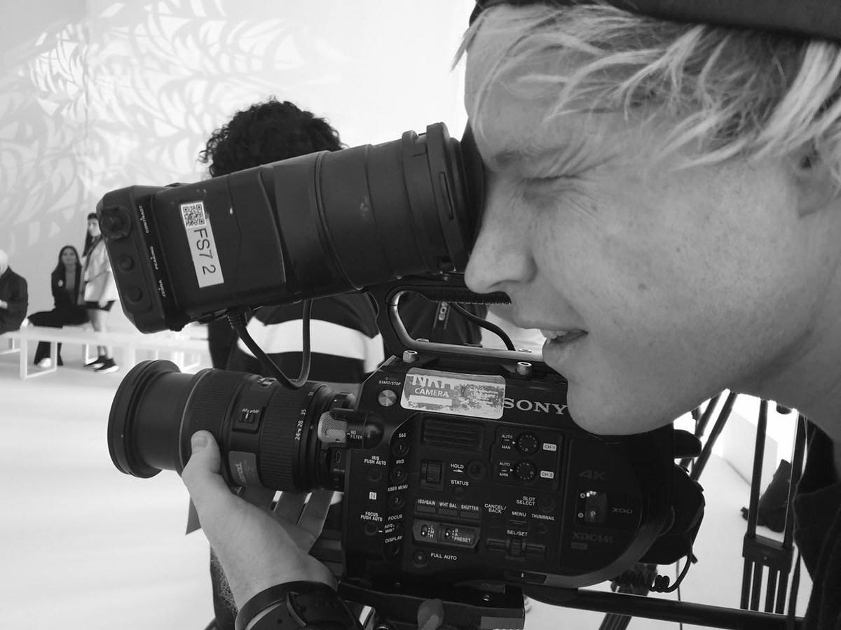 Cinematic brand film still shot by Ryan Baker