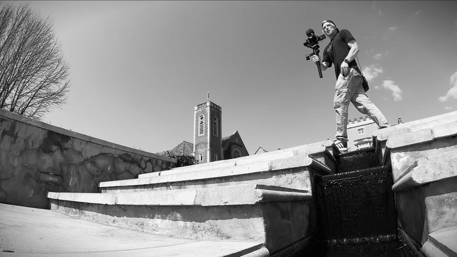 Behind the scenes on a Ryan Baker video production shoot